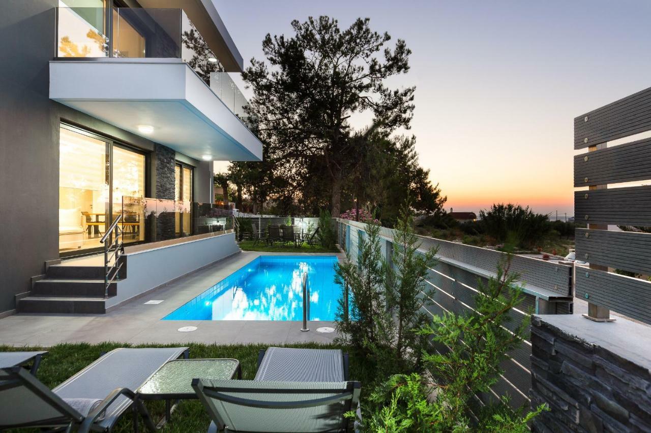 Nisos Villa, Pool & Heated Spawhirlpool, Walking To Beach, By Thinkvilla Сфакаки Экстерьер фото